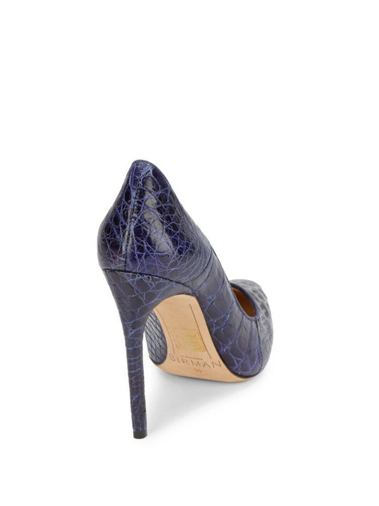 商品Alexandre Birman|Caddy Crocodile Point-Toe Pumps,价格¥3153,第2张图片详细描述