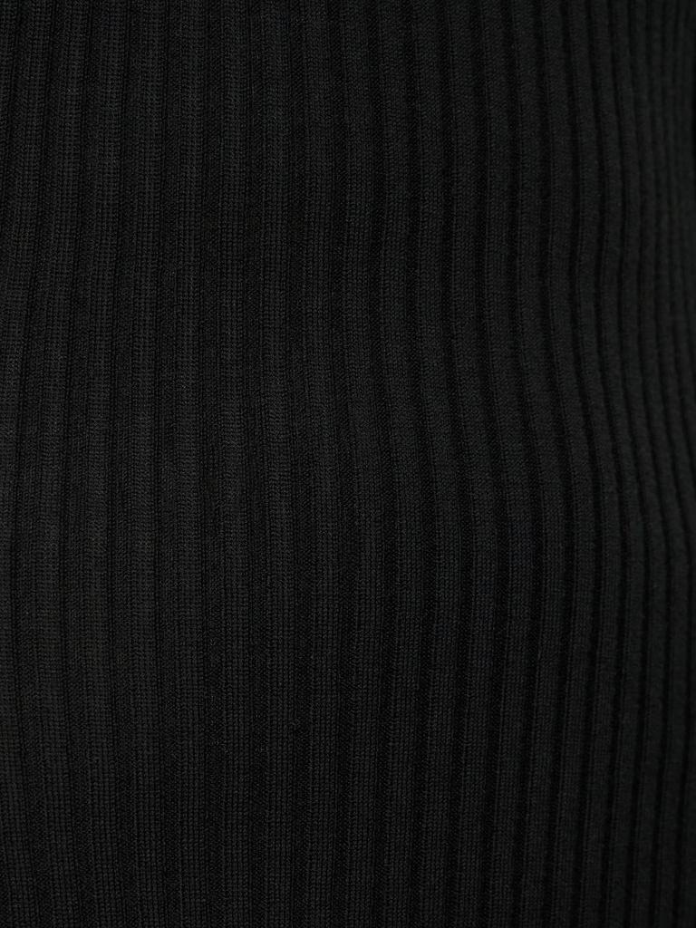 Wool Ribbed Knit Long Sleeve Top商品第3张图片规格展示