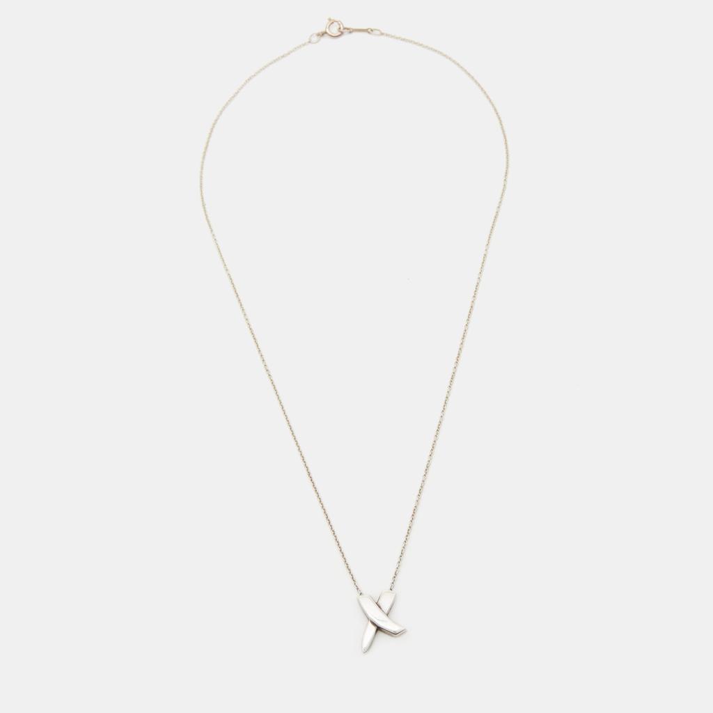 商品[二手商品] Tiffany & Co.|Tiffany & Co. Paloma's Grafitti X Sterling Silver Pendant Necklace,价格¥1579,第1张图片