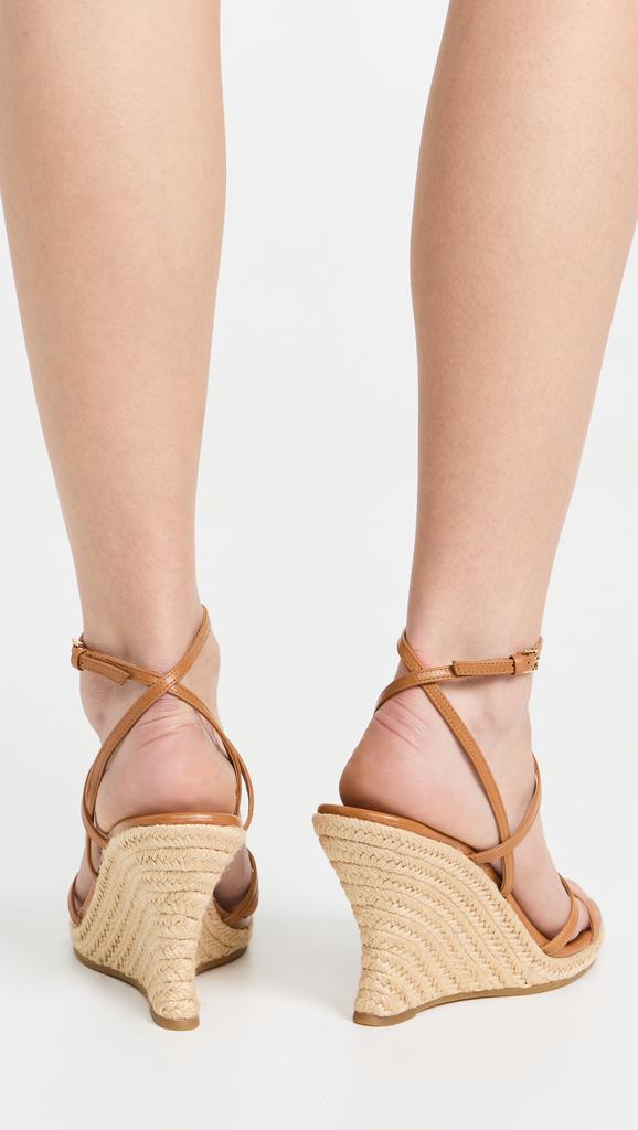Tory Burch☆Capri Miller/レザー エスパドリーユ ウェッジ♪ Miller Capri Espadrille Wedge: Women's Designer Espadrilles