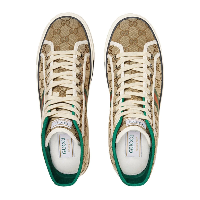 商品Gucci|【预售3-7天】GUCCI/古驰  男士Tennis 1977高帮帆布鞋 625807HVK709765,价格¥5641,第4张图片详细描述