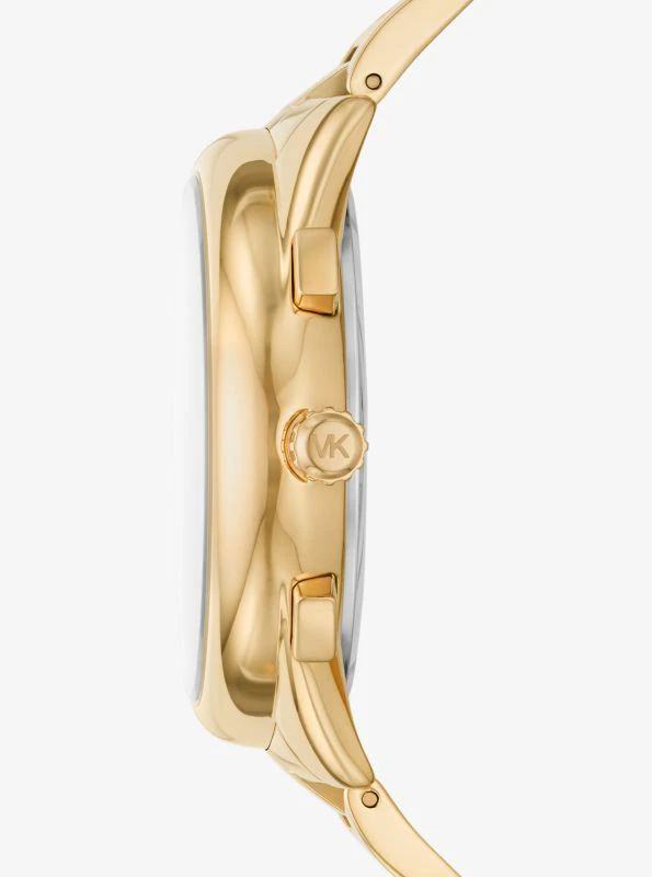 商品Michael Kors|Oversized Janelle Pavé Gold-Tone Watch,价格¥1130,第2张图片详细描述