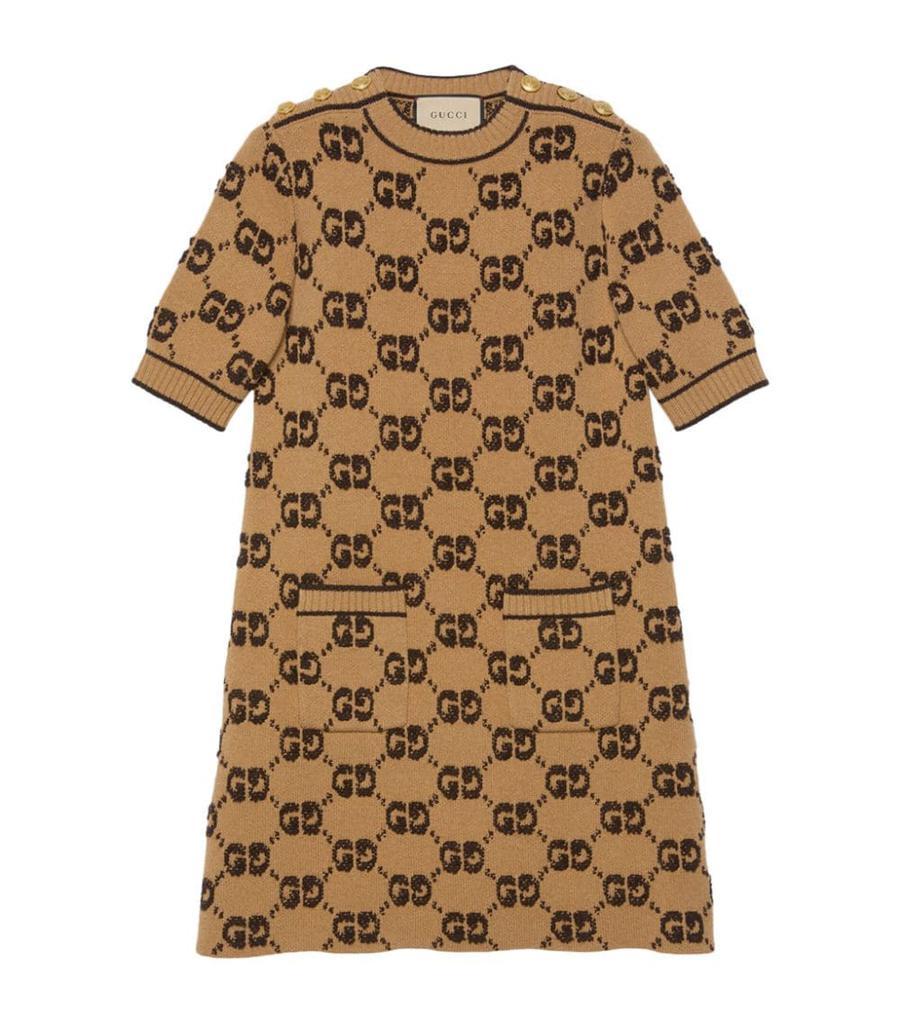 商品Gucci|GUCCI - Gg Wool Midi Dress,价格¥11786,第6张图片详细描述