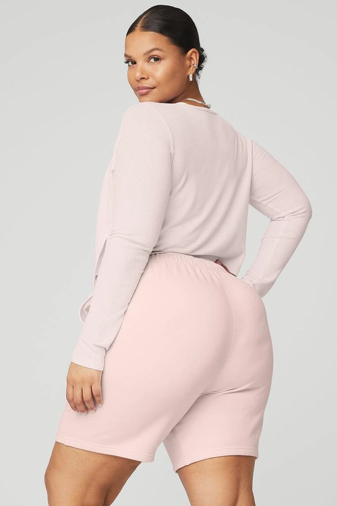 Ribbed Cropped Whisper Cardigan - Pink Sugar 商品