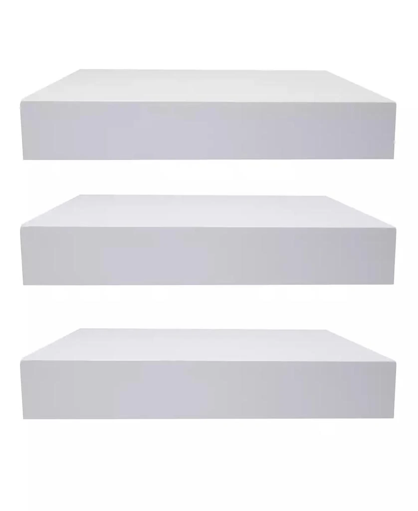 商品Sorbus|White Floating Square Shelves,价格¥251,第2张图片详细描述
