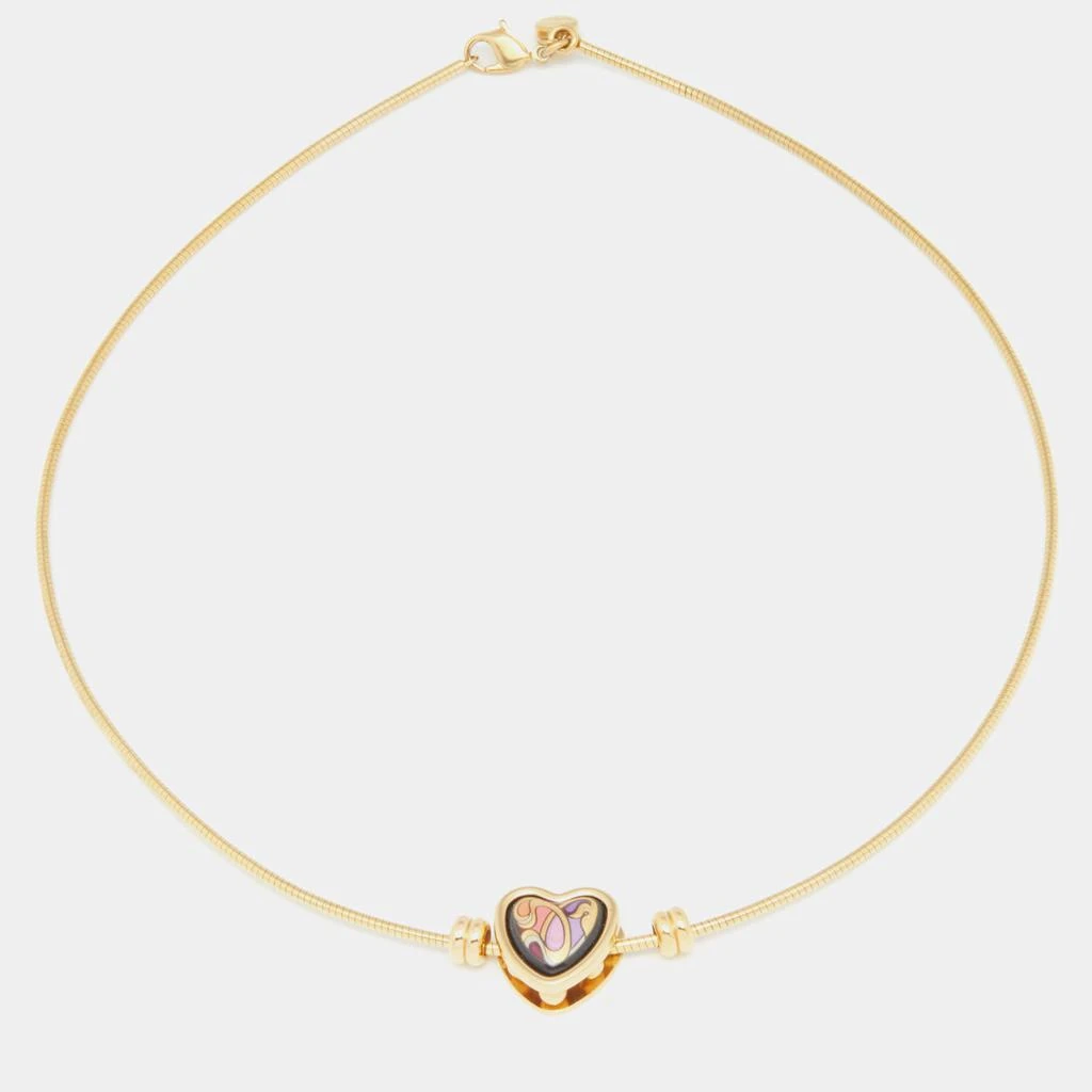商品[二手商品] Frey Wille|Frey Wille Hommage à Alphonse Mucha Fire Enamel Heart Pendant Necklace,价格¥1012,第1张图片