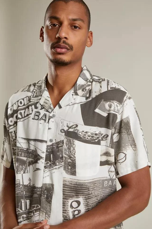 商品Urban Outfitters|UO Dive Bar Print Camp Shirt,价格¥189,第2张图片详细描述