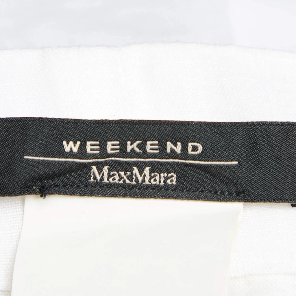 商品[二手商品] Weekend Max Mara|Weekend Max Mara White Linen Pleated Maxi Skirt M,价格¥836,第4张图片详细描述