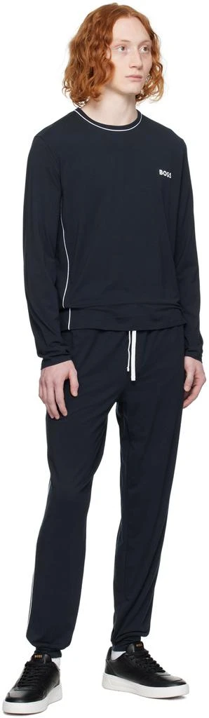 商品Hugo Boss|Navy Printed Sweatpants,价格¥737,第4张图片详细描述