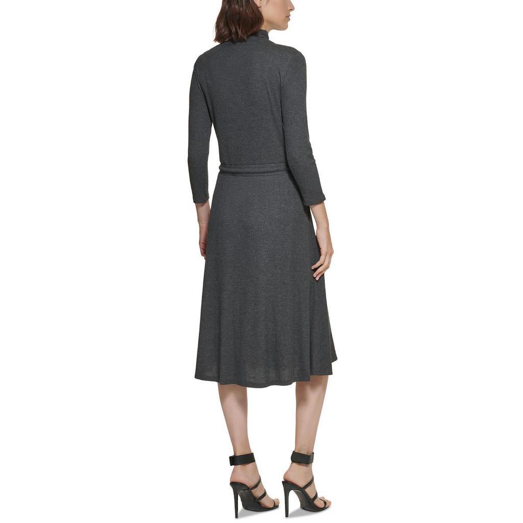 商品Calvin Klein|Womens Knit Long Sleeves Midi Dress,价格¥456,第4张图片详细描述