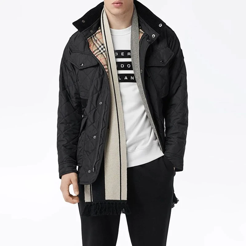 Burberry 博柏利 男士黑色聚酰胺外套 8019139 商品