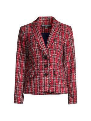 商品Karl Lagerfeld Paris|​Bouclé-Tweed Blazer,价格¥521,第5张图片详细描述