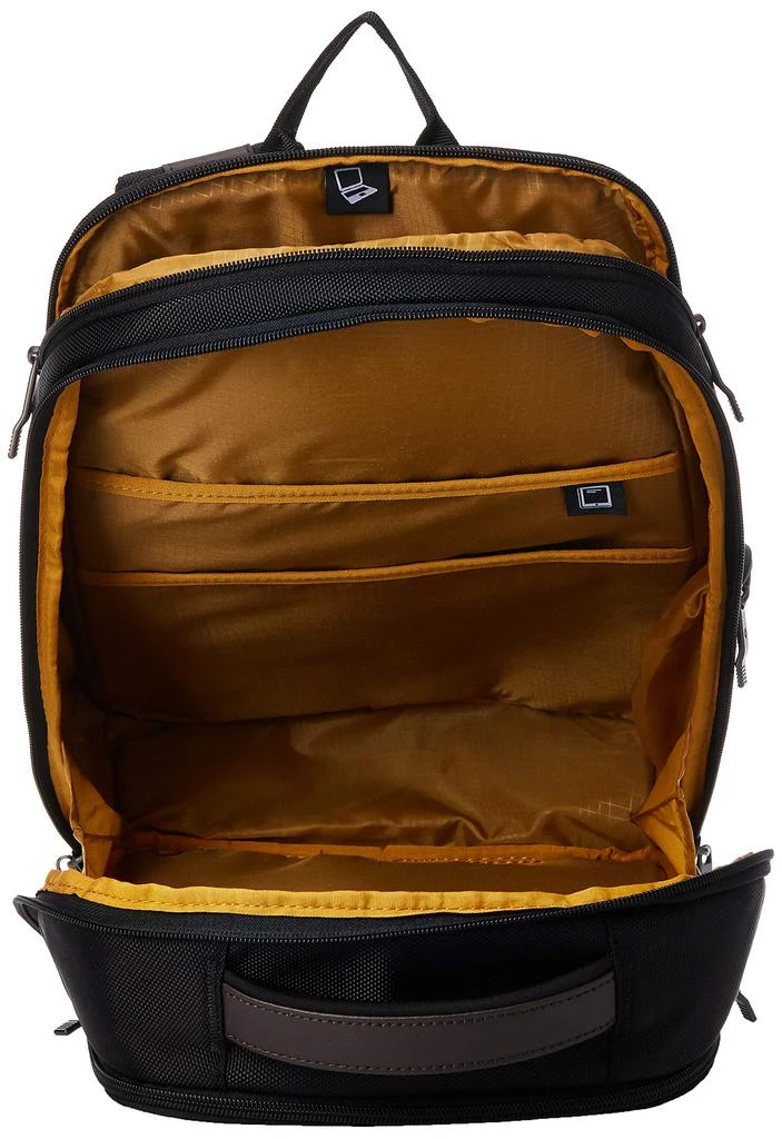 商品Samsonite|Samsonite Kombi Business Backpack, Black/Brown, 17.5 x 12 x 7-Inch,价格¥751,第5张图片详细描述
