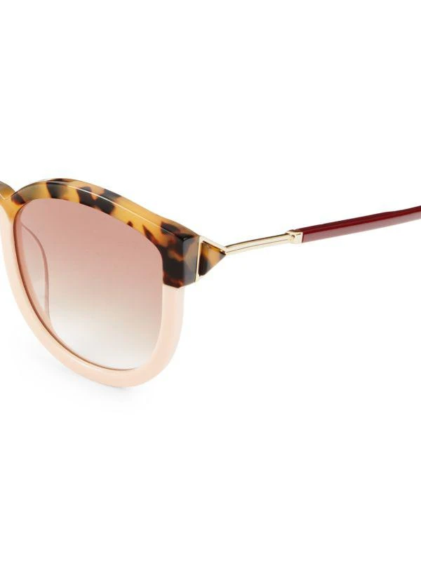 商品KAREN WALKER|Super Hybrid 57MM Clubmaster Sunglasses,价格¥413,第3张图片详细描述