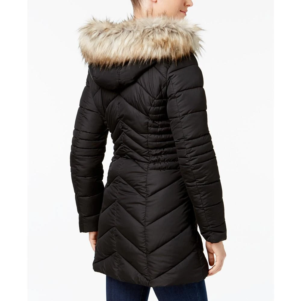 商品Laundry by Shelli Segal|Faux-Fur-Trim Quilted Puffer Coat,价格¥1048,第2张图片详细描述