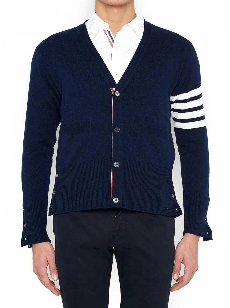 商品Thom Browne|Thom Browne 4-Bar Stripe Cardigan,价格¥9228,第1张图片