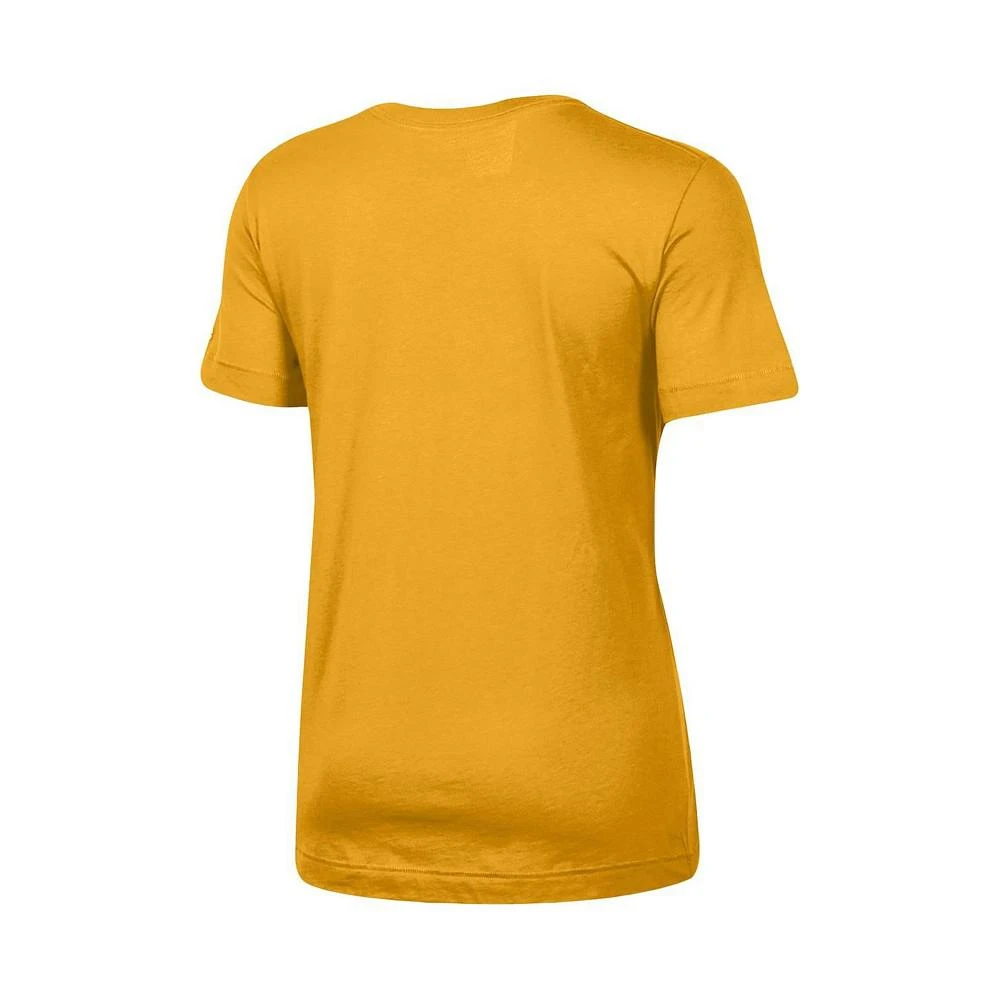 商品CHAMPION|Women's Gold West Virginia Mountaineers 2021 Official Fan T-shirt,价格¥163,第3张图片详细描述