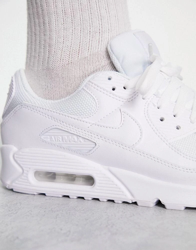 商品NIKE|Nike Air Max 90 Recraft trainers in triple white,价格¥1333,第3张图片详细描述