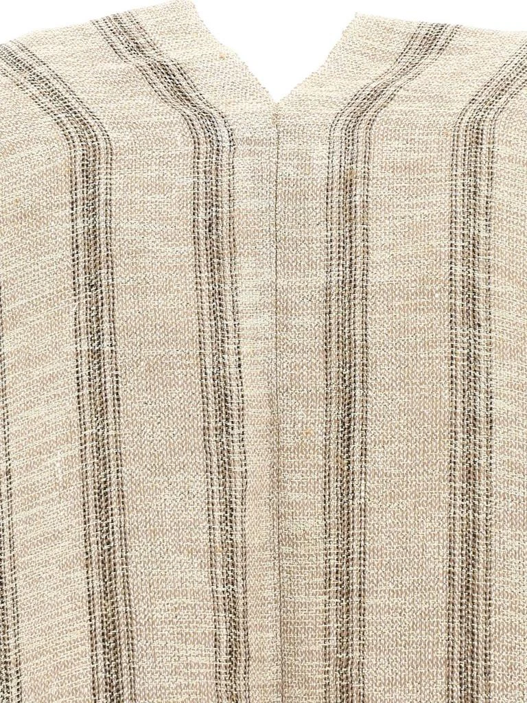 商品Brunello Cucinelli|Striped lamé cape,价格¥6759,第4张图片详细描述