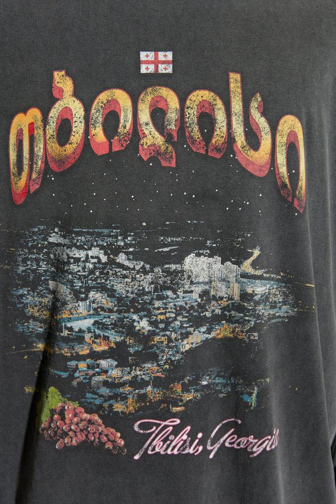 Shop Balenciaga Tbilisi Long-Sleeved Large Fit T-Shirt on Sale at