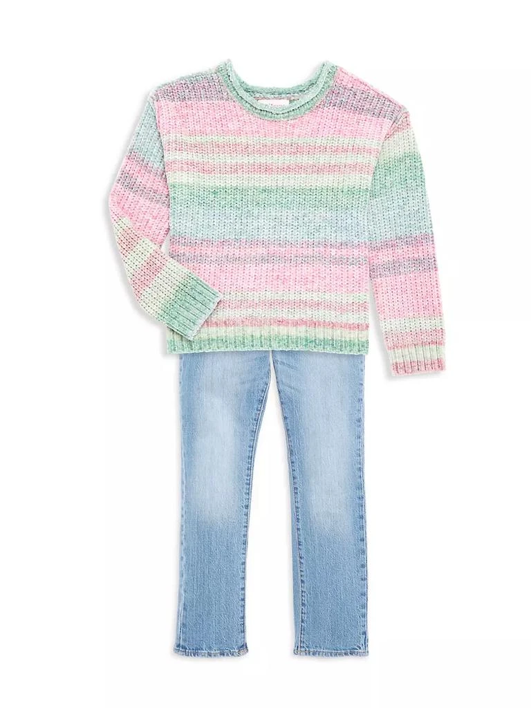 商品Design History|Little Girl's Striped Ribbed Knit Sweater,价格¥209,第2张图片详细描述