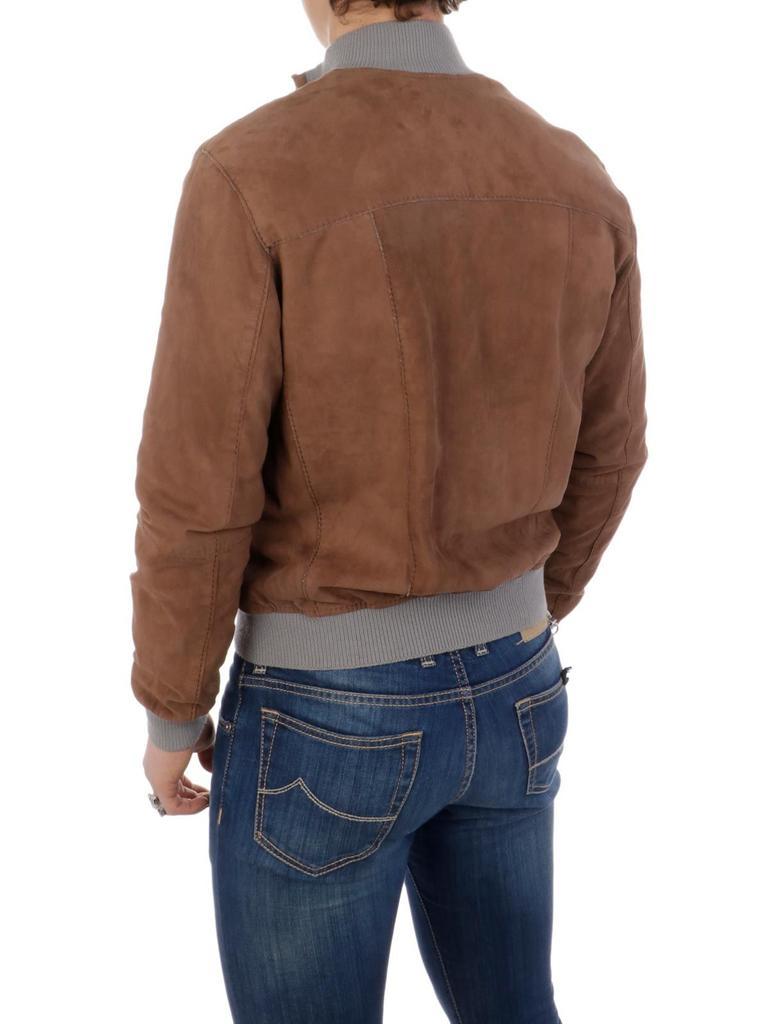 商品THE JACK LEATHERS|The Jack Leathers Men's  Brown Suede Outerwear Jacket,价格¥3353,第5张图片详细描述