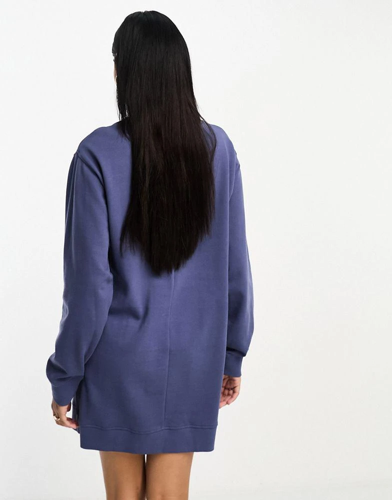 商品ASOS|ASOS DESIGN oversized mini sweatshirt dress in blue,价格¥137,第3张图片详细描述