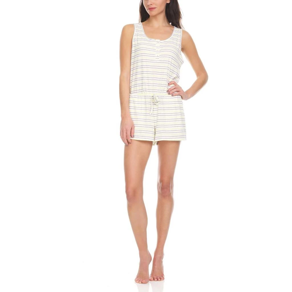 商品Flora Nikrooz|Flora Nikrooz Womens Striped Comfy Romper,价格¥108,第1张图片