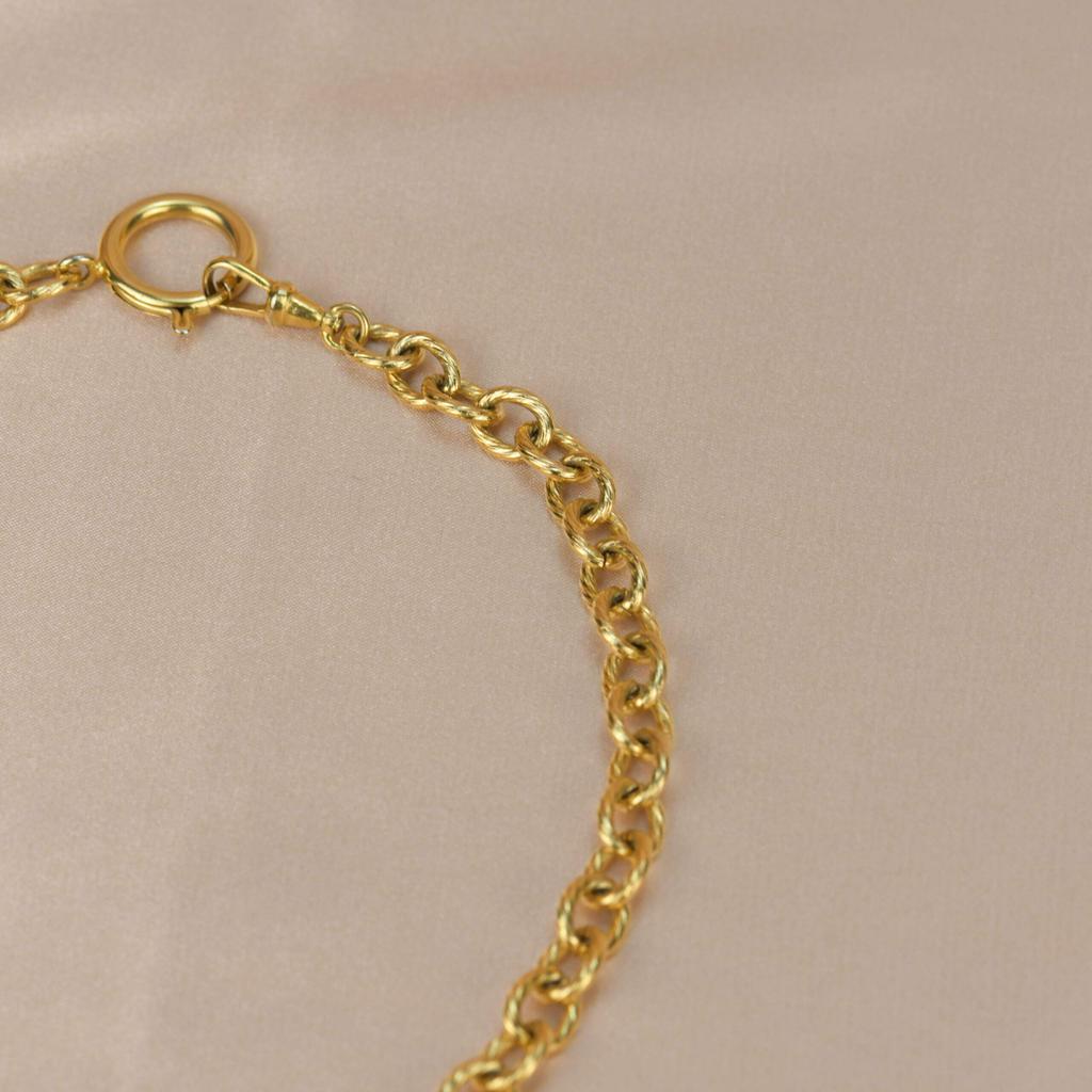 Chanel Vintage Gold Plated Chain Necklace with Six Iconic Charms商品第5张图片规格展示