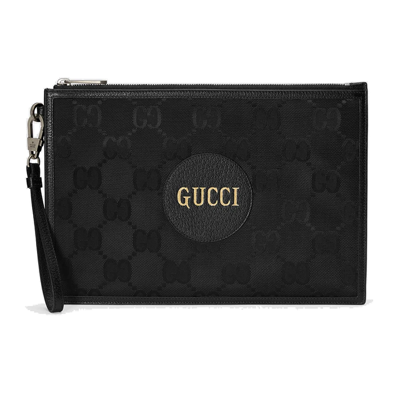 GUCCI/古驰 黑色再生材质双G花纹尼龙手拿包625598H9HAN1000 商品