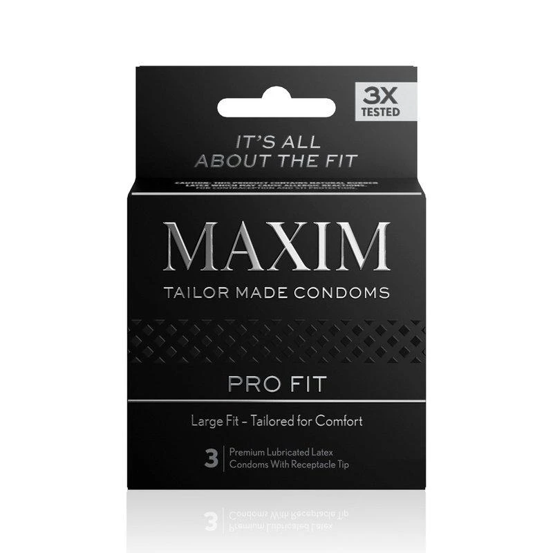 商品MAXIM|Maxim Pro Fit Condoms 3PK,价格¥43,第1张图片
