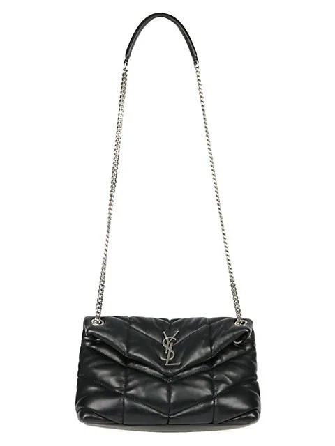 商品Yves Saint Laurent|Small Puffer Leather Crossbody Bag,价格¥23869,第4张图片详细描述