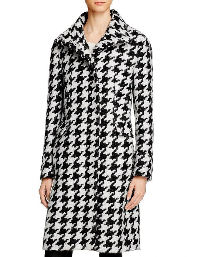 商品Calvin Klein|Houndstooth Coat,价格¥1518,第1张图片