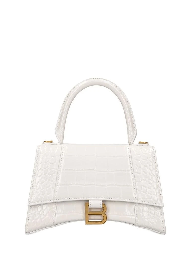 商品Balenciaga|Hourglass Croc Embossed Leather Bag,价格¥22997,第1张图片