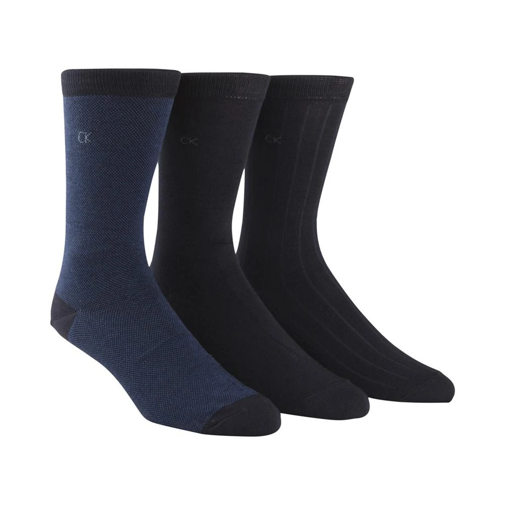 商品Calvin Klein|Men's 3-Pk. Birdseye Socks,价格¥102,第2张图片详细描述