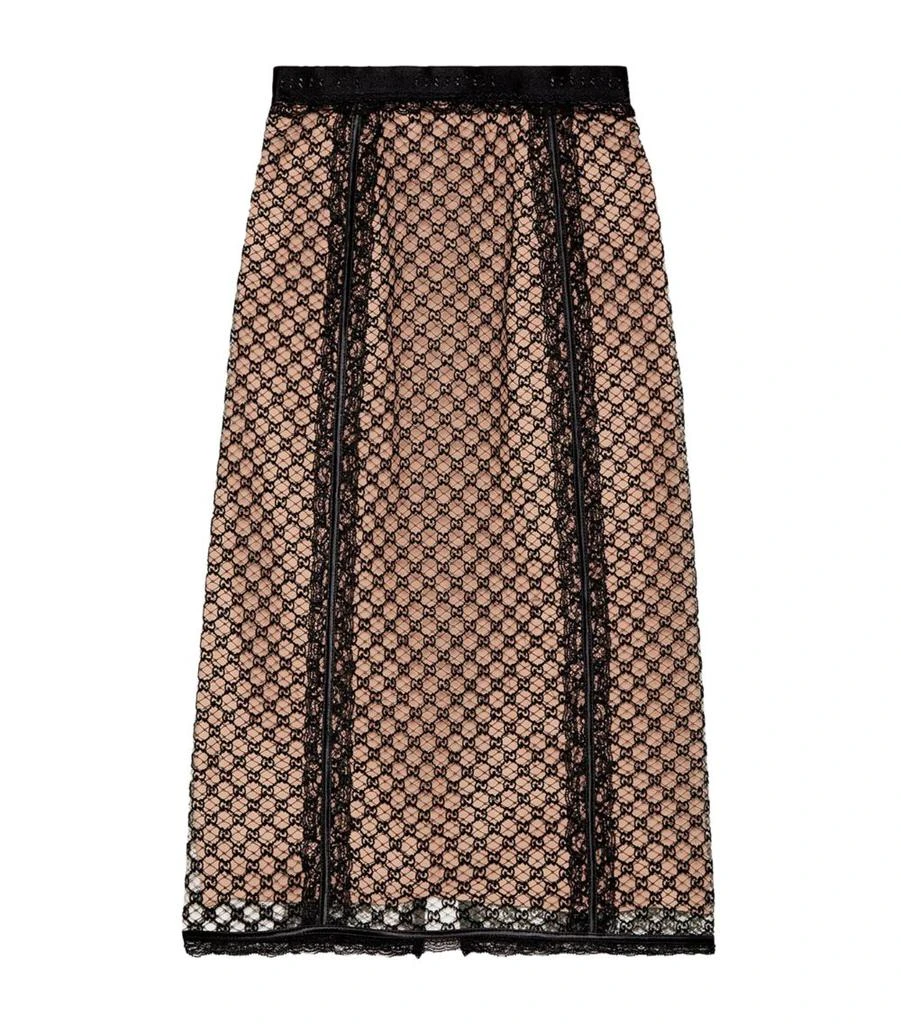 商品Gucci|GG Supreme Midi Skirt,价格¥15641,第1张图片