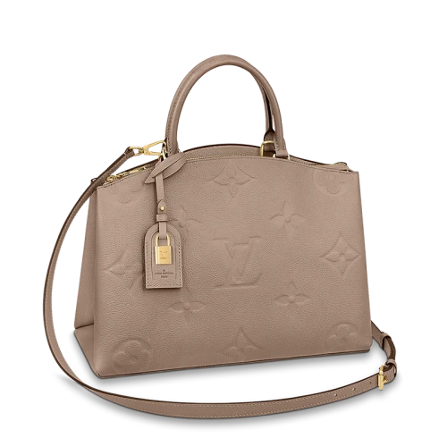 【预售十天】Louis Vuitton/路易威登 22春夏新款GRAND PALAIS系列 女士鸽子灰压纹粒面牛皮老花压花金扣金锁单肩斜挎手提包M48833 商品