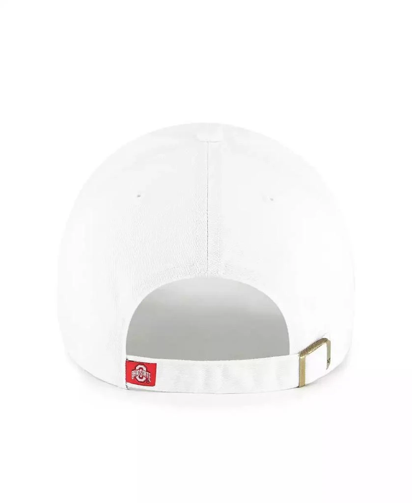 商品47 Brand|Men's White Ohio State Buckeyes Clean Up Adjustable Hat,价格¥223,第3张图片详细描述