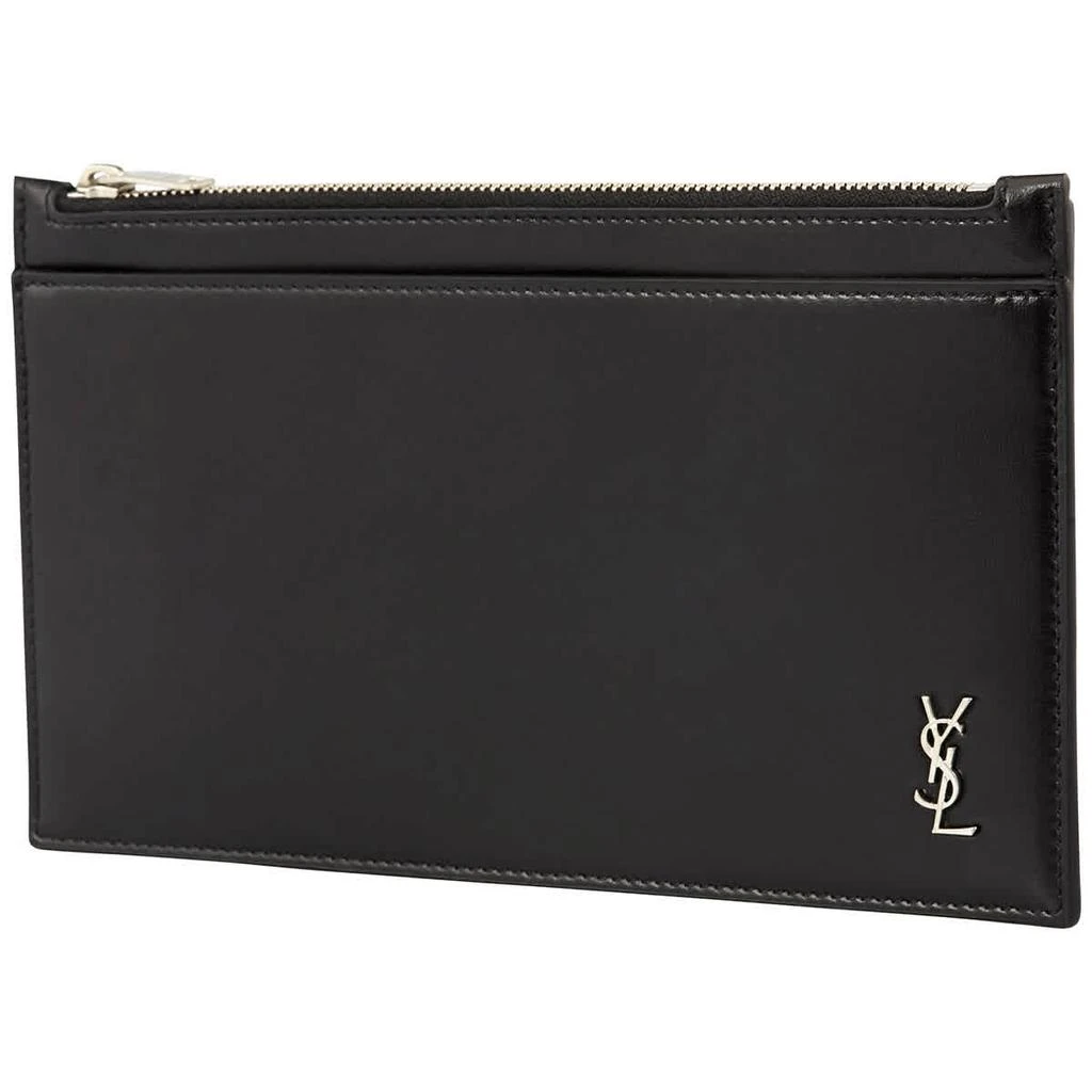 商品Yves Saint Laurent|Saint Laurent Mens Logo-plaque Zipped Pouch,价格¥2372,第1张图片