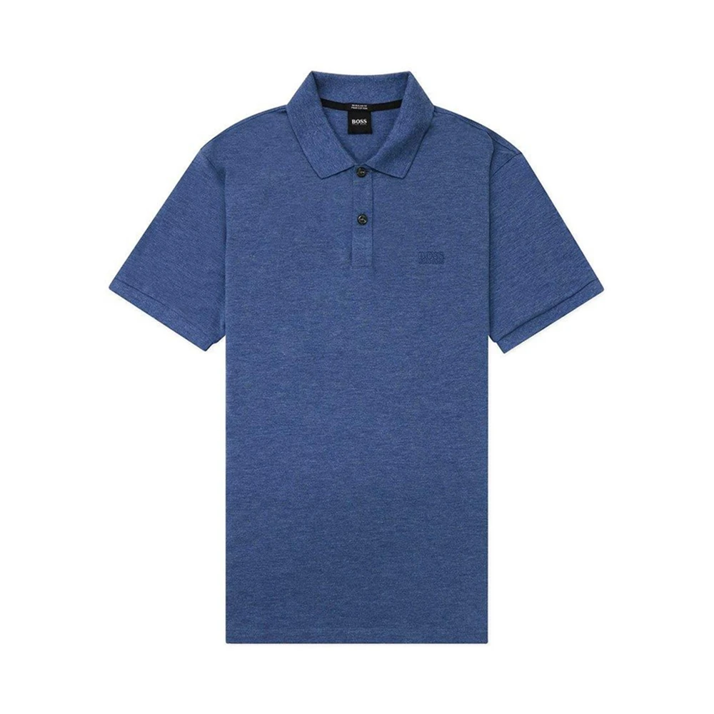 商品Hugo Boss|HUGO BOSS 男士海军蓝色徽标短袖POLO衫 PALLAS-50303542-465,价格¥553,第1张图片