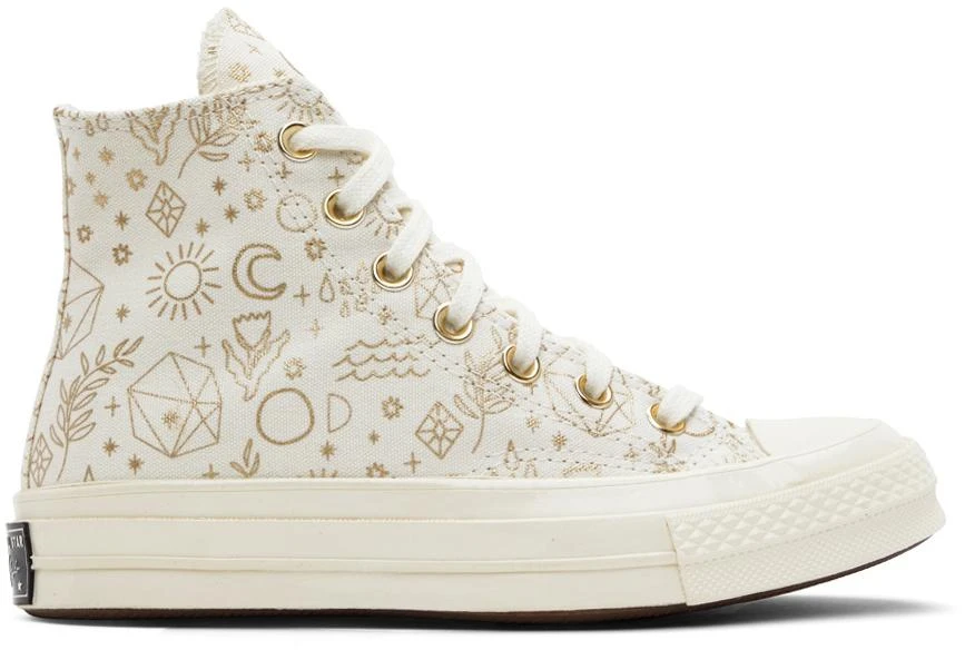 商品Converse|白色 Golden Elements Chuck 70 高帮运动鞋,价格¥393,第1张图片