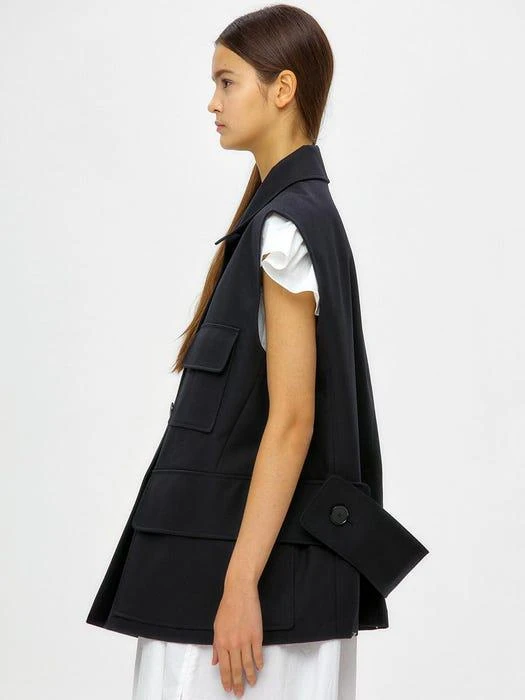 商品JWL|Oversized Vest Navy,价格¥4078,第1张图片