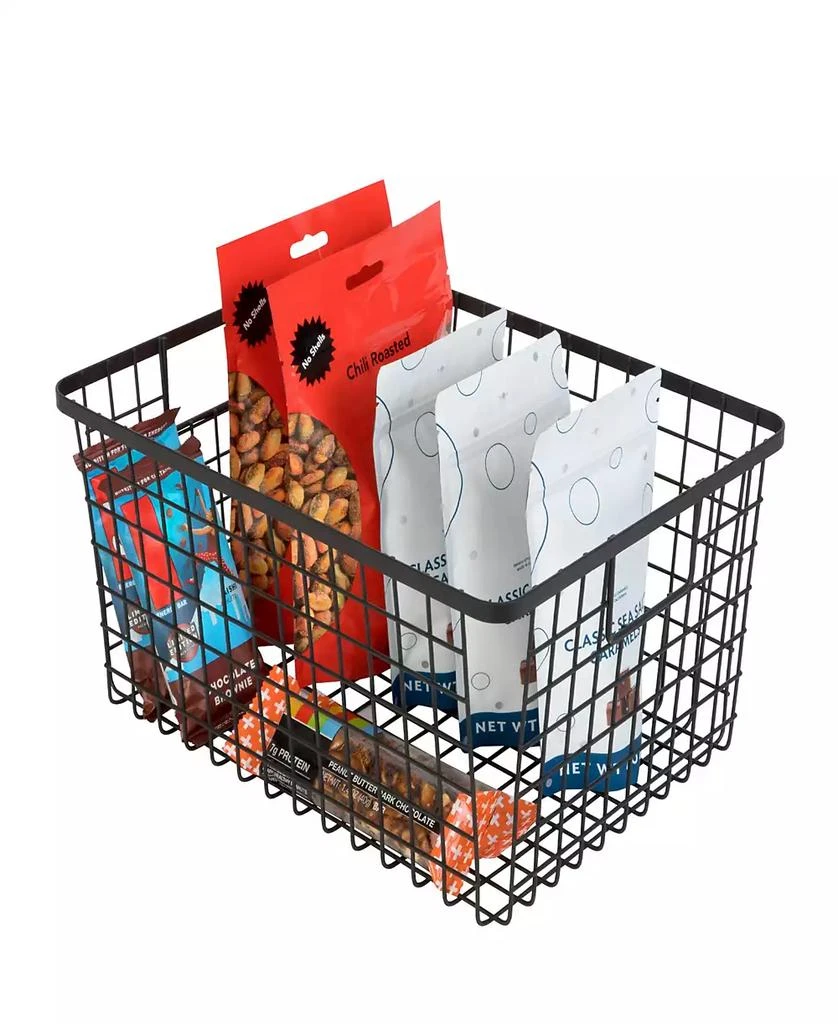 商品Smart Design|Nestable 9" x 12" x 6" Basket Organizer with Handles, Set of 4,价格¥645,第2张图片详细描述