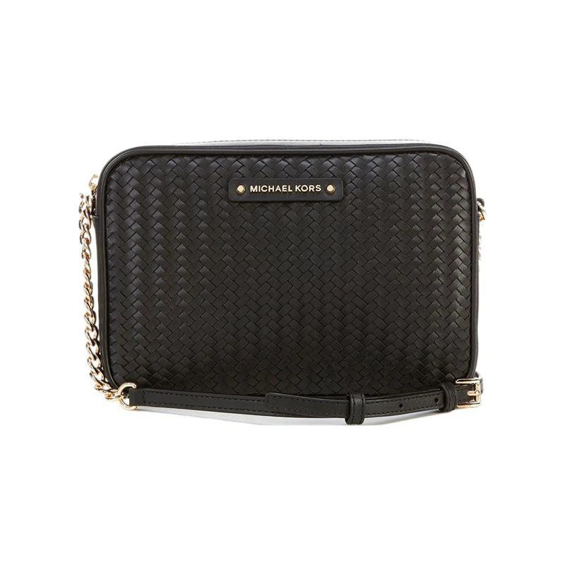 商品Michael Kors|MICHAELKORS女士黑色皮革单肩包32T0GJ6C3L-BLACK,价格¥1861,第1张图片