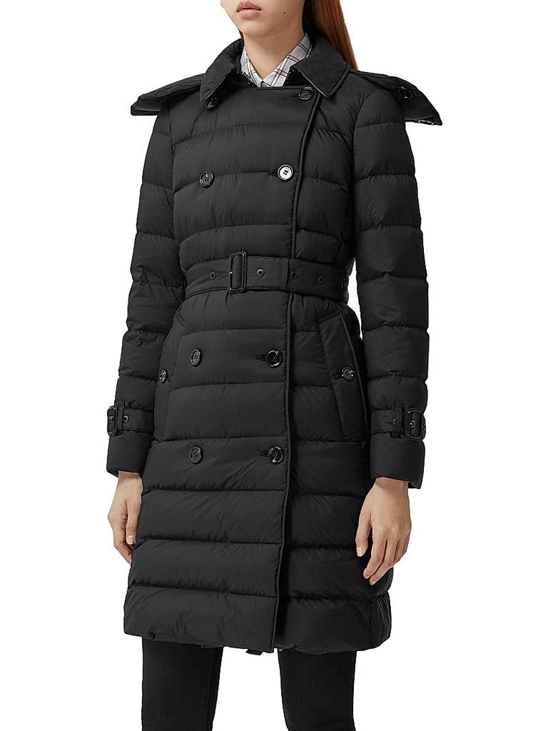 商品Burberry|Ashwick Long Logo Puffer Coat,价格¥12352,第4张图片详细描述