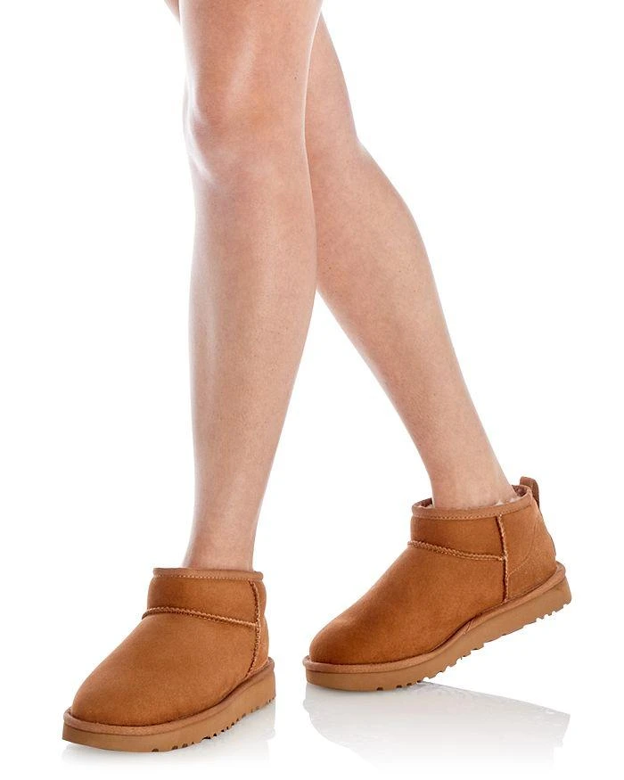 商品UGG|Women's Classic Ultra Mini Shearling Booties,价格¥1203,第5张图片详细描述