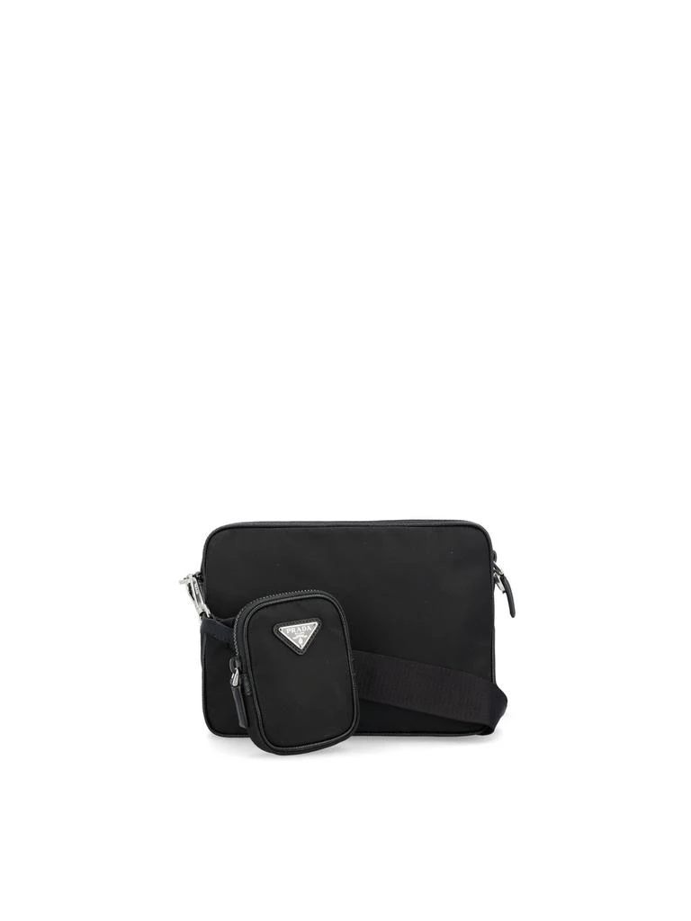 商品Prada|Prada Logo Plaque Shoulder Bag,价格¥13514,第2张图片详细描述