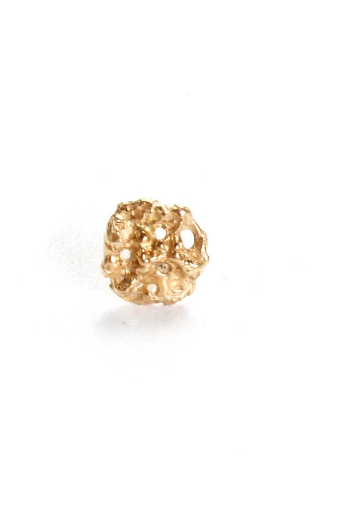 商品[二手商品] Not Available|Designer Womens 14K Yellow Gold Nugget Stud Earrings .67g,价格¥1589,第2张图片详细描述