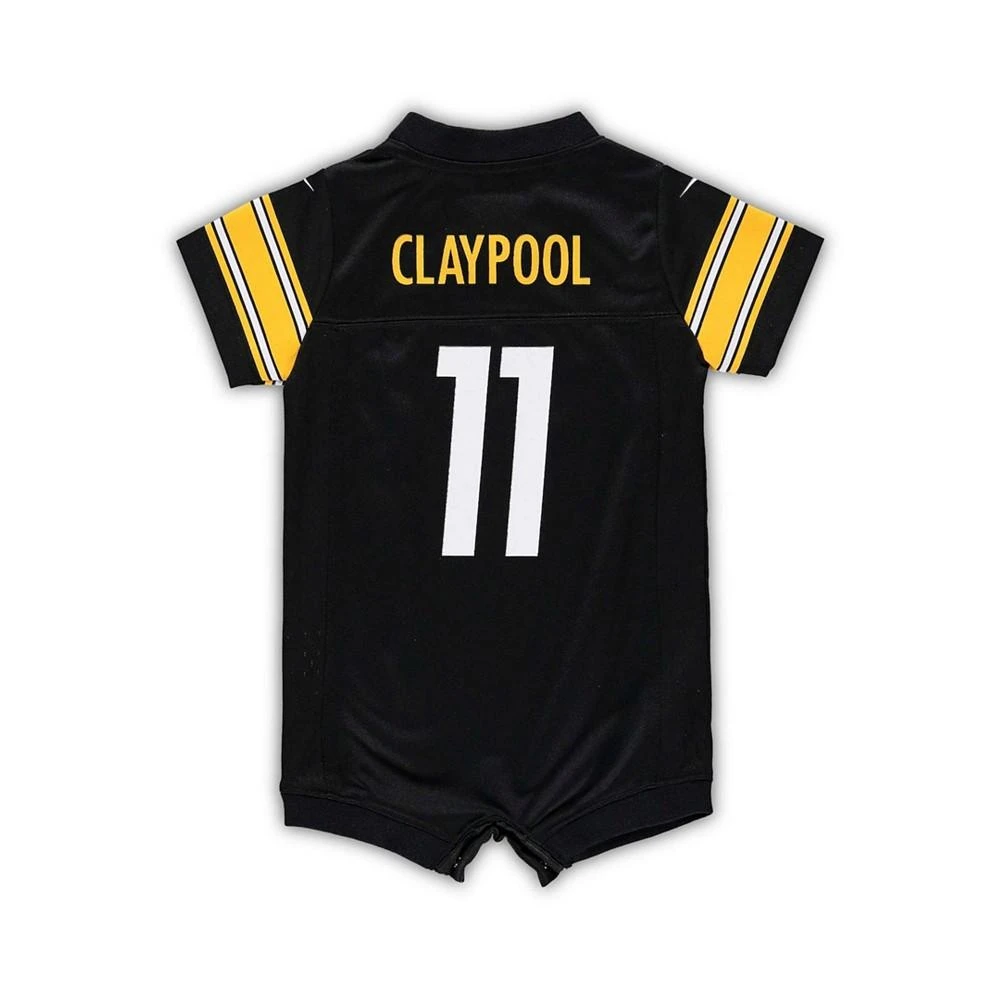 商品NIKE|Infant Chase Claypool Black Pittsburgh Steelers Game Romper Jersey,价格¥374,第4张图片详细描述