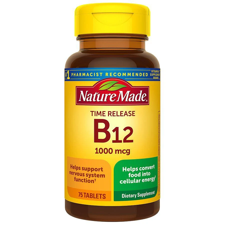 商品Nature Made|Vitamin B12 1000 mcg Time Release Tablets,价格¥108,第1张图片